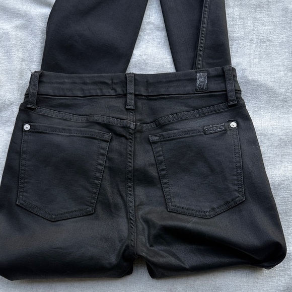 7 For All Mankind Black Skinny Jeans - Picture 4 of 4